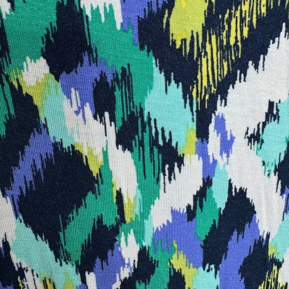 Merona Womens Plus Size 2 VNeck Maxi Dress Abstract Pattern Stretchy Lightweight - Picture 8 of 8